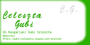 celeszta gubi business card